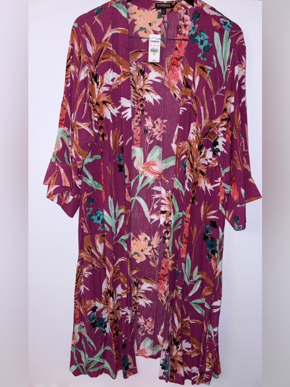 Express Floral  Kimono Dress